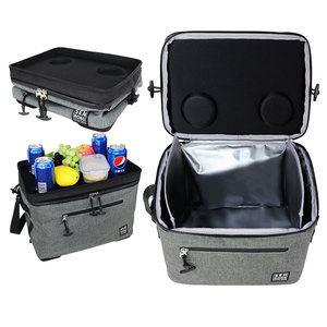 OEM Best-Selling EVA 20L Insulated Cooler Bag Portable Outdoor Use Textile Zipper Closure Gray - Product Image 4