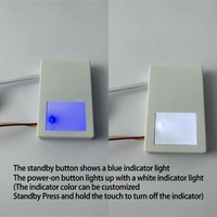 Interruptor Táctil de un Solo Botón al por Mayor, 12V 1A 12W, Interruptor Atenuador con Sensor Táctil Inteligente para Baño, Hotel, Salón, Espejo
