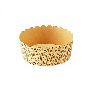 Plateau en papier pour pâtisserie personnalisable en usine OEM/ODM 12*5.5cm, résistant à la chaleur, non toxique, pour cheesecake, cupcake, gâteau éponge (sans gâteau) - Product Image 1