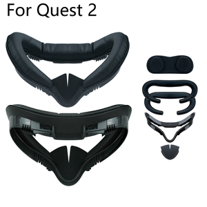 Accesorios VR 6 en 1, cubierta nasal de bloqueo de luz de espuma PU transpirable mejorada, Soporte de interfaz Facial <span class=keywords><strong>para</strong></span> Meta <span class=keywords><strong>Quest</strong></span> <span class=keywords><strong>2</strong></span> - Product Image 6
