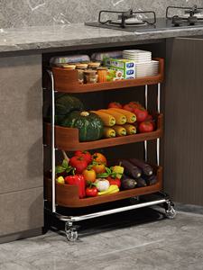 Carrello Portafrutta e Verdura da Cucina, Cestino per Verdure di Grande Capacità, Carrello Mobile per Conservazione Frutta e Verdura - Product Image 1