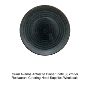 Plaque plate Avanos Anthracite 30 cm Gural - Product Image 2
