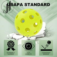Balles de pickleball JH TPE, 40 trous, qualité tournoi, 26 grammes, 74 mm, pour entraînement et compétition, lot en vrac