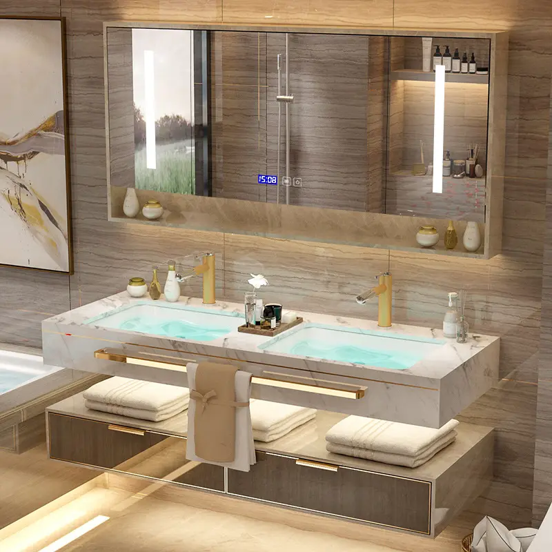 Luxus moderne Marmor Badezimmer Waschtisch