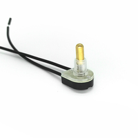 Interrupteur à bouton-poussoir, unipolaire simple, marche-arrêt, 1 A, 125 V/6 A, 125 V AC/3 A, 250 V AC, câbles de 6 pouces, nickel