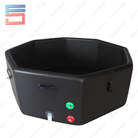 Grande baignoire gonflable pour 6 à 8 personnes, idéale pour les fêtes, les bains de glace, la récupération, la thérapie aquatique, spa portable, grand réservoir