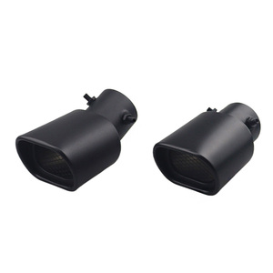 2.5-inch Stainless Steel Exhaust Pipe Head with square Mesh Black Tailpipe Head for Automobiles - Product Image 3