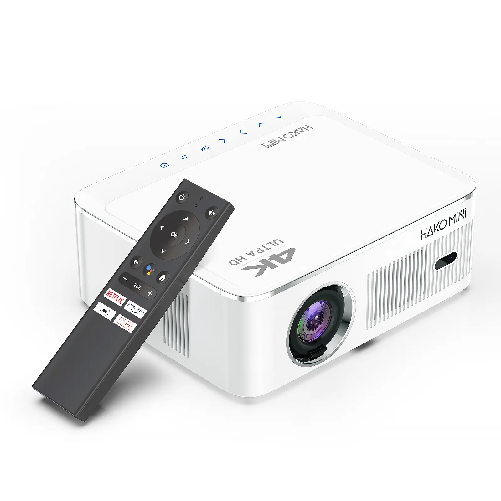 2023 Nieuwste Afstand 1.2-4M H96 Max 4K 1080P 8Gb Hako Mini Pl5 Home Theater Android Mini Projector