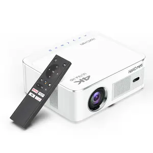 2023最新距離1.2-4m H96 max 4K 1080P 8GB Hako MiniPL5ホームシアターAndroidミニプロジェクター