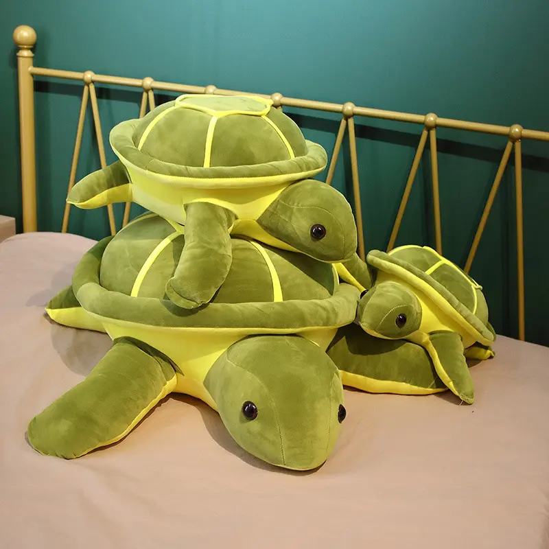 귀여운 거북이 봉제 장난감 인형 슈퍼 소프트 침대 수면 베개