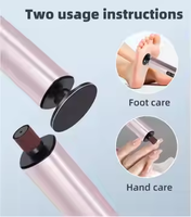 Nouveau dissolvant de callosités de pied électrique fichier de soins des pieds talons outil de pédicure de peau morte meuleuse de pied électronique et papier de verre de remplacement