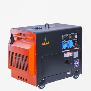 Penyejuk udara portabel kuat 3kW 5kW 6kW 7kw 8kw 8,5kw 8.5kw 10kw daya Diesel senyap Generator