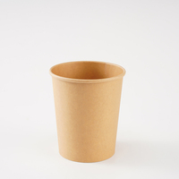 Couvercle portable personnalisé en papier kraft recyclable à paroi simple, de 8 oz à 32 oz, idéal pour soupe, lait, nouilles et bouillie