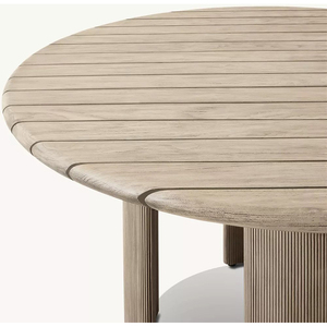 Mesa Redonda de Madera de Teca de Diseño Moderno y Alta Calidad para Patio Exterior, Jardín, Precio de Fábrica, Muebles de Madera - Product Image 4