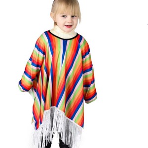 Fiesta de Carnaval Mexicana Cinco De Mayo Serape Tradicional Poncho Mexicano para Niños 2017 - Product Image 3