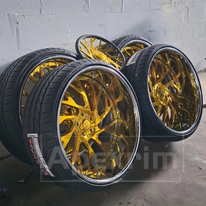 ล้อฟอร์จขนาด 26 นิ้ว สีโรสโกลด์ดำ ล้ออัลลอย 6 รู สำหรับล้อ Rucci Gatti สำหรับรถเชฟโรเลต C10 คัทลาส อิมพาลา มอนเตคาร์โล - Product Image 4