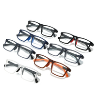 Lunettes anti-lumière bleue à monture carrée, prix usine 2025, montures optiques TR90, sur mesure, monture solide, style classique, adultes