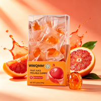 Feestversiering Jelly Candy Factory Sappige Gummy Candy Diverse Soorten Jelly Candy Mango Druif Sinaasappel Perzik Afpelbare Gummy Candy