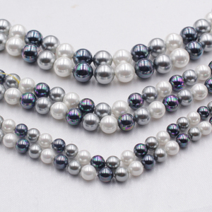 Collier en <span class=keywords><strong>perles</strong></span> de coquillage multicolores de 8 mm, collier en <span class=keywords><strong>perles</strong></span> de style chinois, vente en gros de <span class=keywords><strong>perles</strong></span> - Product Image 5