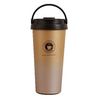 Tasse à café isotherme portable en acier inoxydable 304 de style américain, 500 ml, cadeau d'affaires pratique, personnalisation, 6-12 heures