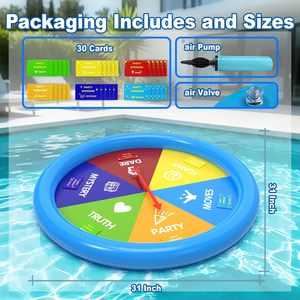 Jeu de piscine gonflable Vérité ou Défi pour enfants et adultes - Product Image 6