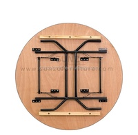 Sunzo – meuble de Restaurant de mariage, Table ronde pliante pour Banquet, vente en gros