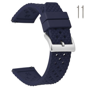 LAIHE, correa de reloj deportivo de liberación rápida de alta calidad, 20/22/<span class=keywords><strong>24mm</strong></span>, correa de reloj de goma de silicona vulcanizada FKM suave y duradera - Product Image 4