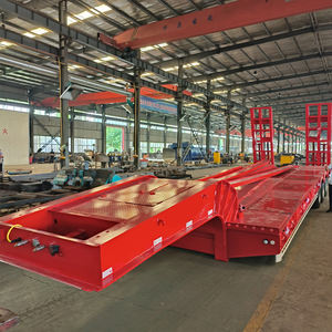 Semirremolque de Plataforma Baja HUAJUN de 20 pies, 40 pies, 50 pies, 53 pies, 2-5 Ejes, 50 Toneladas para Transporte - Product Image 6