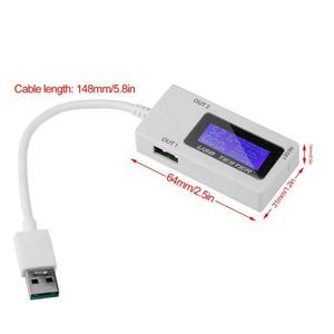 미니 듀얼 USB 전류 전압 테스터 전류계 충전 테스터 모니터 USB 디지털 디스플레이 DC 4-30V 0-5A 0-150W KWS-1705 - Product Image 4