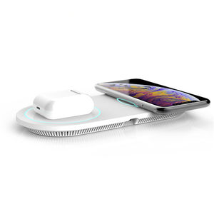 Chargeur <span class=keywords><strong>sans</strong></span> <span class=keywords><strong>fil</strong></span> pour smartphone de bureau à domicile OEM, charge rapide 15 W, universel, portable, chargeur <span class=keywords><strong>sans</strong></span> <span class=keywords><strong>fil</strong></span> <span class=keywords><strong>2</strong></span> en 1 pour <span class=keywords><strong>téléphone</strong></span> portable - Product Image 1