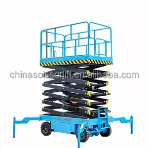 8 mét <span class=keywords><strong>10</strong></span> mét cắt kéo nâng di động trên không Nâng Nền tảng thủy lực cho thiết bị mái nhà máy công nghiệp - Product Image 2