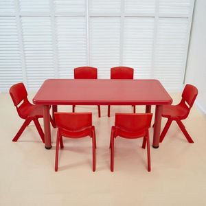 Muebles escolares, escritorio y silla para estudiantes, juego de plástico multifuncional, seguro, ideal para uso en el aula - Product Image 4