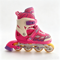 Patins à roulettes en ligne d'extérieur populaires de la série Ergonomics avec 4 roues en PU, conçus pour une protection intégrale et la sécurité des adultes