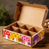 Boîte en carton ondulé personnalisée avec impression offset CMJN, conception gratuite, taille personnalisée, boîte d'emballage pour champignons séchés