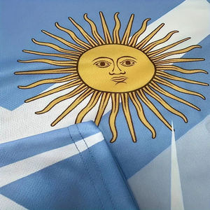 Camisetas de fútbol con patrones argentinos Logotipo personalizado Uniforme de bola de hombre digital Moda Verano Impreso Camiseta corta - Product Image 6