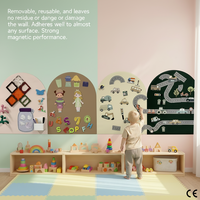 Autocollants muraux magnétiques amovibles et réutilisables personnalisés OEM pour chambre d'enfant |   Autocollants muraux interactifs éducatifs pour l'apprentissage précoce
