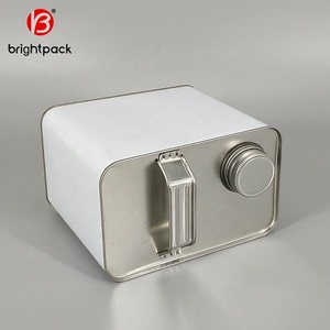 <span class=keywords><strong>2</strong></span> <span class=keywords><strong>L</strong></span>ít Kim Loại Vuông Ngắn Có Thể Với Tay Cầm Bằng Kim Loại Cho Dầu - Product Image 2