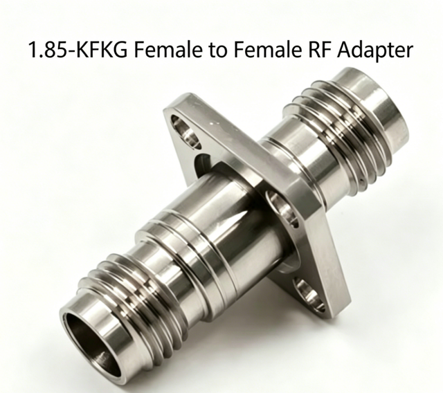 1.85-KFKG2 RF Coaxial Connector 1.85mm Female to Female Adapter Gold-plated 50 Ohm Low VSWR High-frequency Microwave test