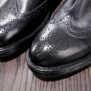 Botas Chelsea de Cuero Genuino Estilo Retro Británico para Hombre, Invierno, Casual de Negocios, Ligeras, Cómodas y Elegantes - Product Image 6