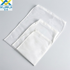Filtro de bolsillo de nailon tipo cubo redondo con cordón, de 120 mallas, con certificación SGS, para filtración de líquidos en elaboración de bebidas - Product Image 1