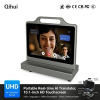 Dispositivo Traductor de Idiomas con IA Portátil de 10.1 Pulgadas, Máquina de Traducción de Voz en Tiempo Real para Viajes de Negocios, Comunicación Multilingüe