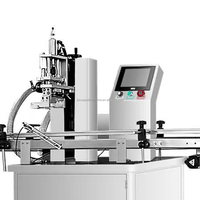 Machine de remplissage et de bouchage automatique à tête unique à pompe à engrenages pour liquides et pâtes à grande vitesse