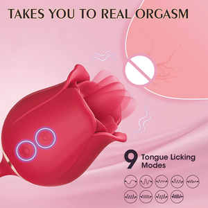 Gf <span class=keywords><strong>Maker</strong></span> 3 In 1 Clitoris Stimulator Tong Likken Thrusting G Spot <span class=keywords><strong>Dildo</strong></span> Vibrator Met 9 Modi Clitoris Tepel Licker voor Vrouwen - Product Image 2