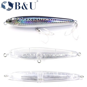 Señuelo de Pesca B&U JT25 de 95 mm y 28,8 g, Hundimiento, Impreso en 3D, Plástico Duro, Tipo Lápiz, para Agua Salada, Agua Dulce, Lago, Embalse, Lubina, Lucioperca - Product Image 1