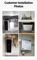 Sistem Filter Air Alkali di Bawah Wastafel 800GPD Tanpa Tangki, Mesin Pemurni Air Reverse Osmosis 5 Tahap untuk Luar Ruangan/RV