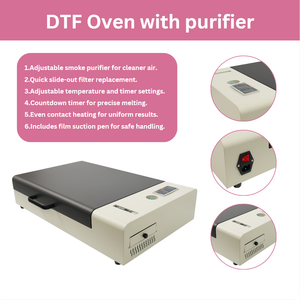 Erasmart <span class=keywords><strong>A2</strong></span> four DTF chauffant petite <span class=keywords><strong>feuille</strong></span> A3 film PET poudre séchage transfert de chaleur four de polymérisation DTF avec purificateur - Product Image 5
