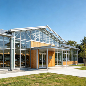Edificio de Estructura de Acero, Restaurante, Sala de Conferencias, Prefabricado, Comercial, Moderno, de Alta Resistencia, Galvanizado, Modular, en Venta - Product Image 1