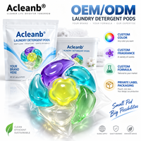6 in 1 Pod Deterjen Cuci Pakaian Multi Chamber Kapsul Pembersih Mendalam Label Pribadi OEM ODM Formula Khusus
