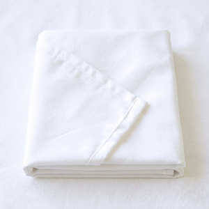 White Premium Quality 100% Cotton Sheet Set 400TC Minimalist Stitching <b>Machine</b> Washable Home Use Hotel Bedding Set - Product Image 1