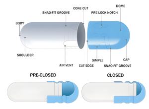 Wecaps Maßgefertigte Rinder-Hartgelatine Leere Kapseln Leere Gelatinekapseln 1 Größe Kapselhüllen - Product Image 5